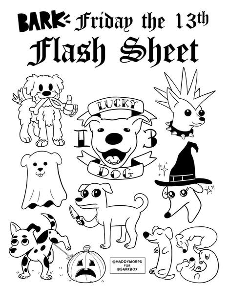 BarkBox Friday the 13th Flash Tattoo Post