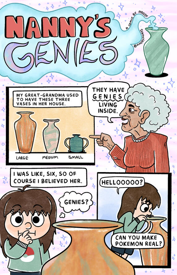 Nanny's Genies - Published in All Genie Comics #2, 2023